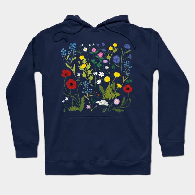 Wildflowers Hoodie by hellocloudy